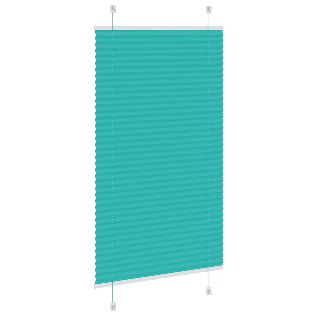 vidaXL Roleta plisowana Zielony Benzyna 75x150 cm Szerokość tkaniny