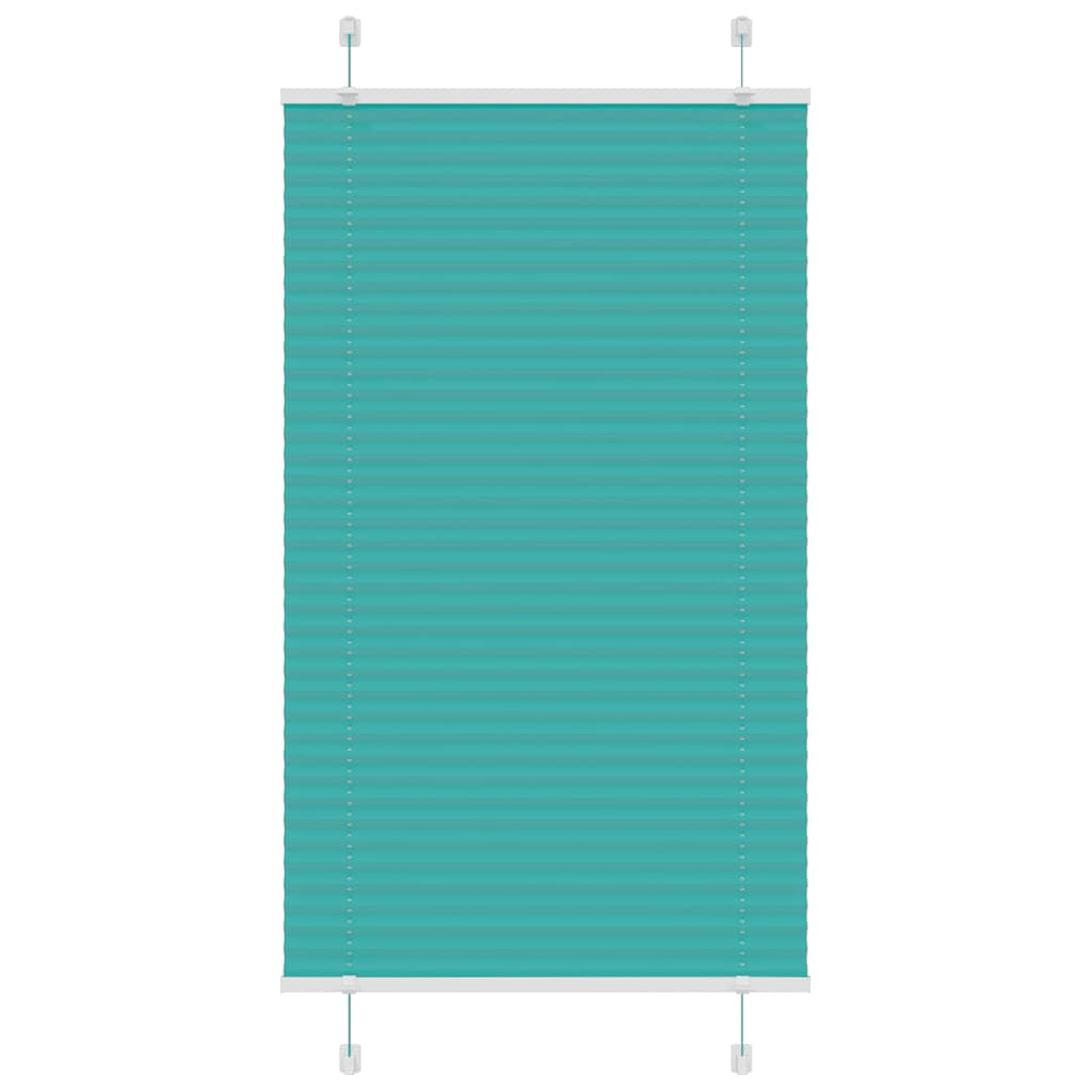 vidaXL Roleta plisowana Zielony Benzyna 80x150 cm Szerokość tkaniny