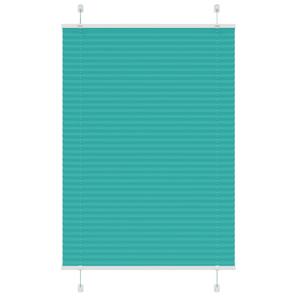 vidaXL Roleta plisowana Zielony Benzyna 90x150 cm Szerokość tkaniny