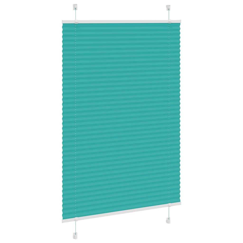 vidaXL Roleta plisowana Zielony Benzyna 90x150 cm Szerokość tkaniny