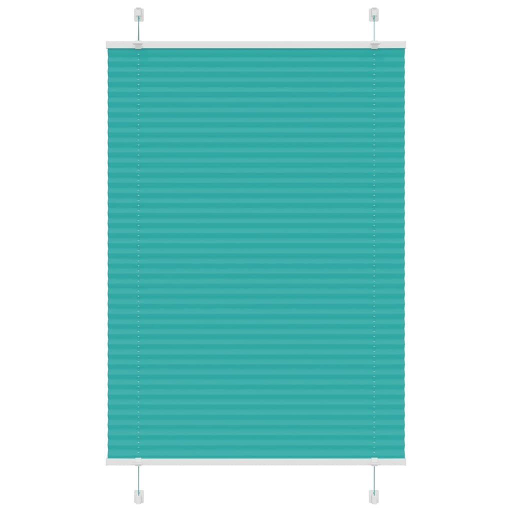 vidaXL Roleta plisowana Zielony Benzyna 100x150 cm Szerokość tkaniny