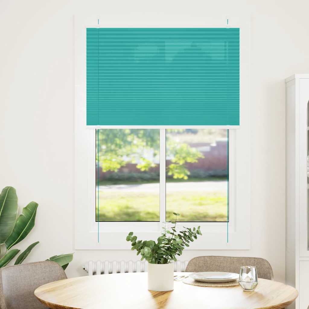 vidaXL Roleta plisowana Zielony Benzyna 100x150 cm Szerokość tkaniny