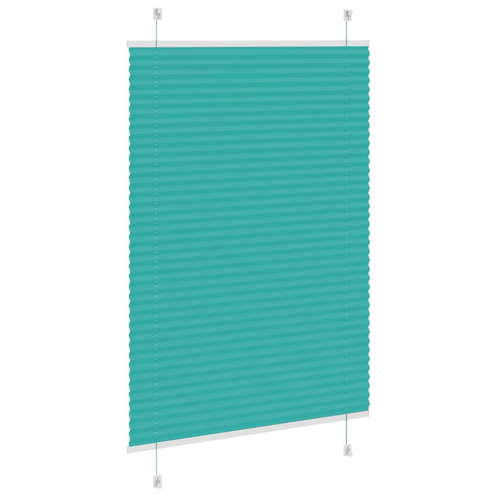 vidaXL Roleta plisowana Zielony Benzyna 100x150 cm Szerokość tkaniny