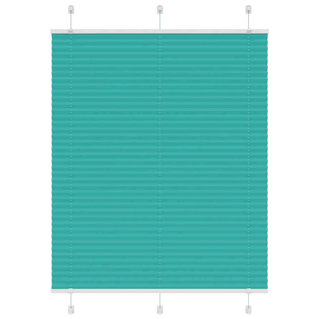 vidaXL Roleta plisowana Zielony Benzyna 110x150cm Szerokość tkaniny