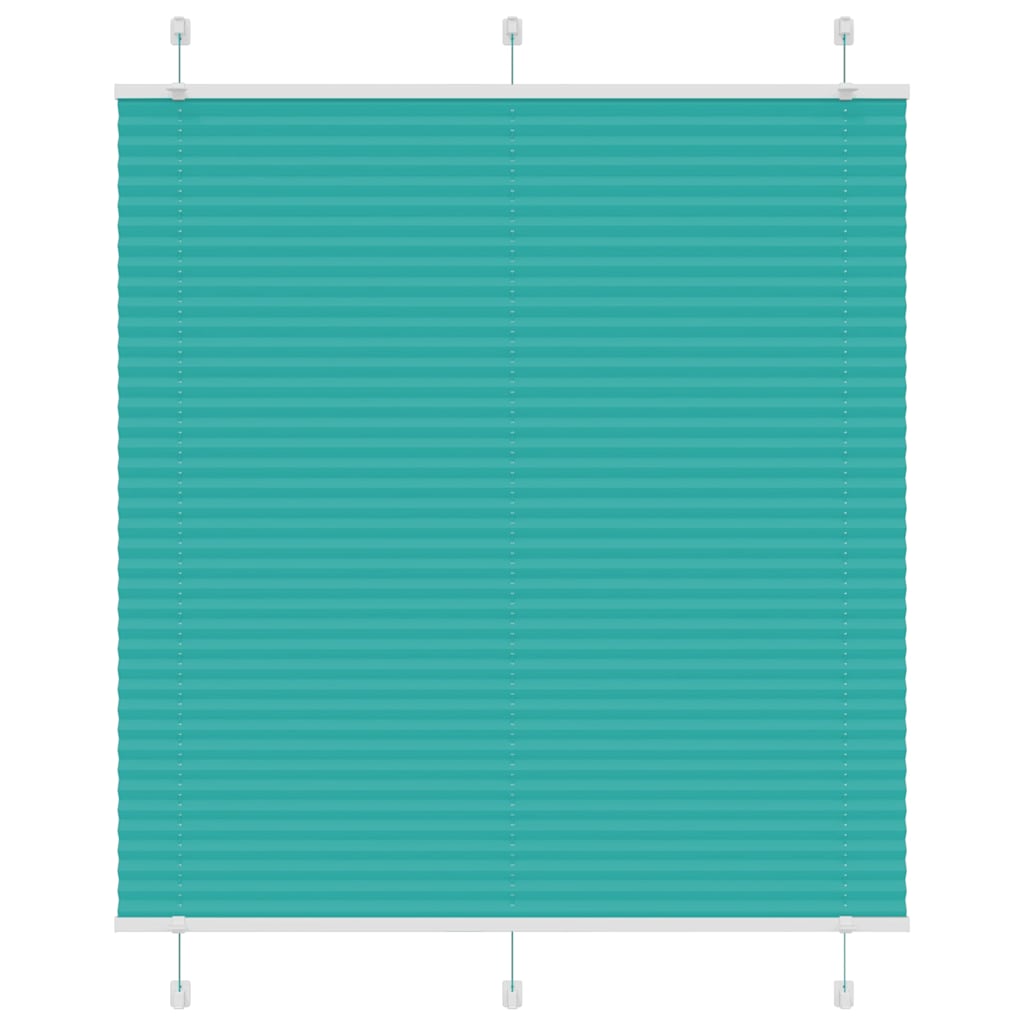 vidaXL Roleta plisowana Zielony Benzyna 115x150cm Szerokość tkaniny