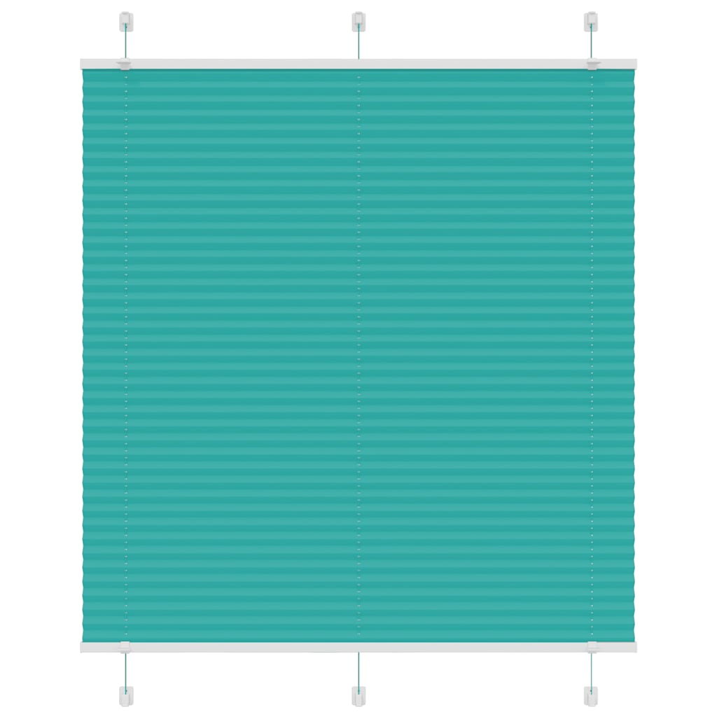 vidaXL Roleta plisowana Zielony Benzyna 120x150cm Szerokość tkaniny