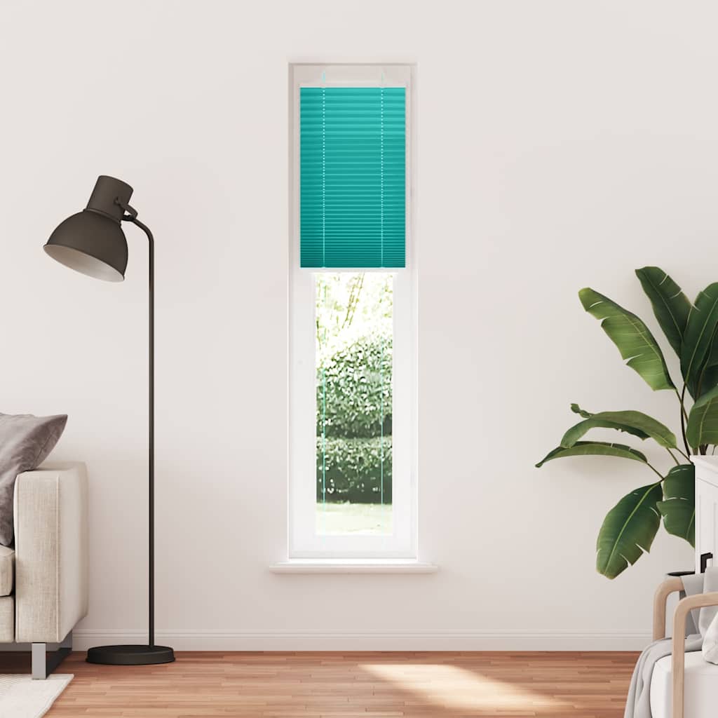 vidaXL Roleta plisowana Zielony Benzyna 40x200 cm Szerokość tkaniny