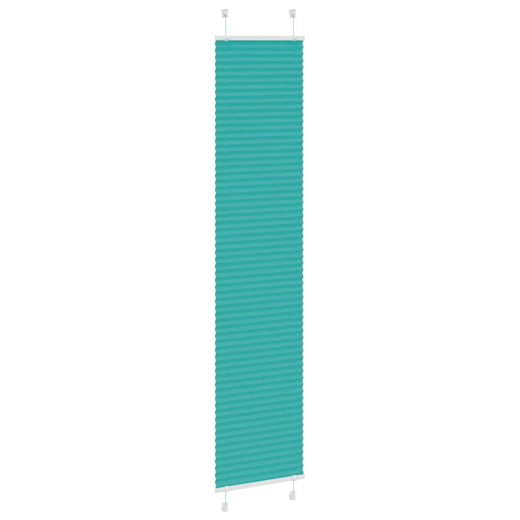 vidaXL Roleta plisowana Zielony Benzyna 40x200 cm Szerokość tkaniny