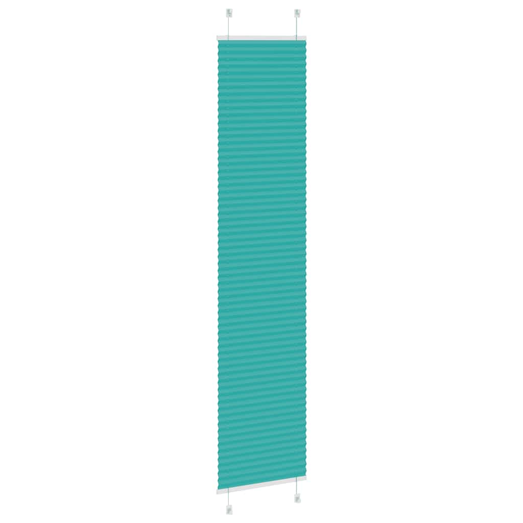 vidaXL Roleta plisowana Zielony Benzyna 40x200 cm Szerokość tkaniny