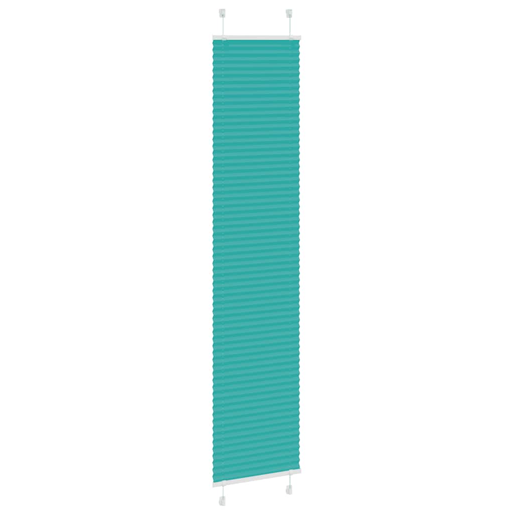 vidaXL Roleta plisowana Zielony Benzyna 45x200 cm Szerokość tkaniny