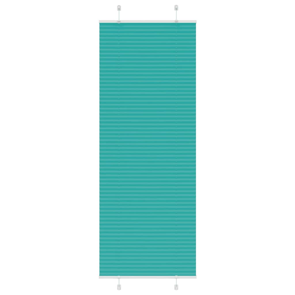 vidaXL Roleta plisowana Zielony Benzyna 70x200 cm Szerokość tkaniny