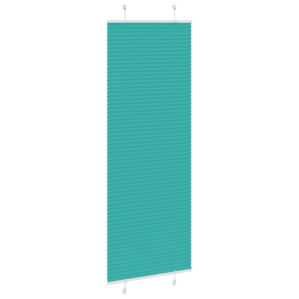 vidaXL Roleta plisowana Zielony Benzyna 70x200 cm Szerokość tkaniny