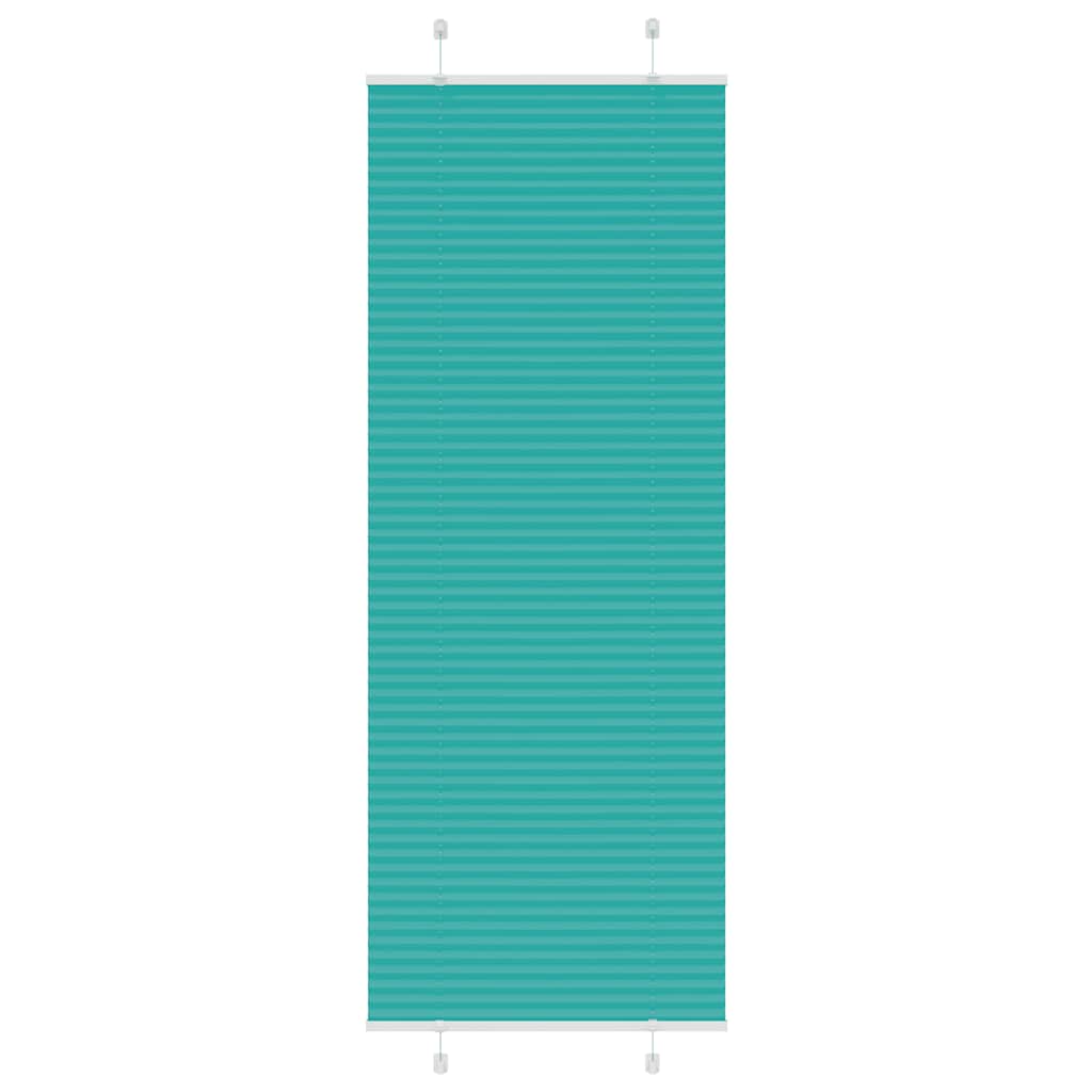 vidaXL Roleta plisowana Zielony Benzyna 80x200 cm Szerokość tkaniny