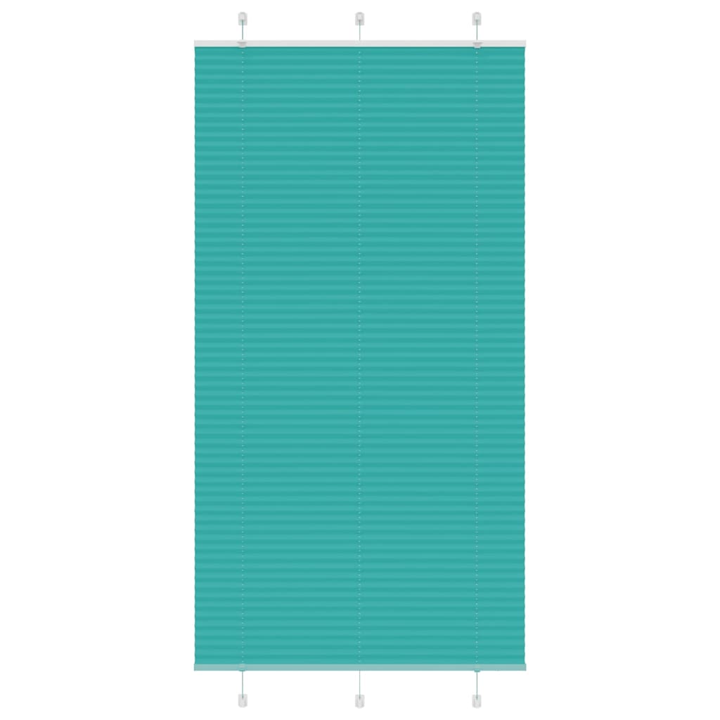vidaXL Roleta plisowana Zielony Benzyna 105x200cm Szerokość tkaniny