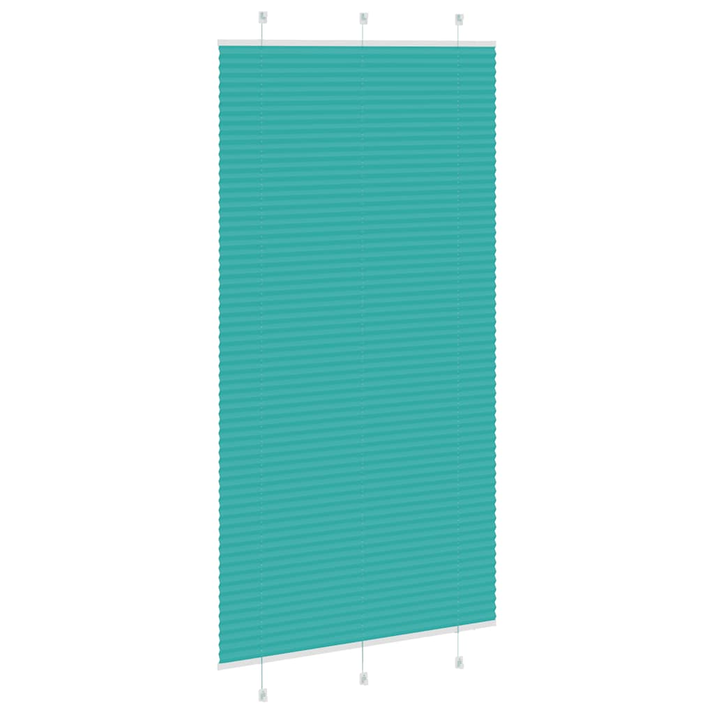vidaXL Roleta plisowana Zielony Benzyna 110x200cm Szerokość tkaniny