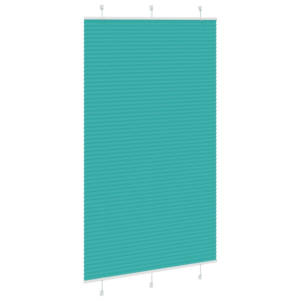 vidaXL Roleta plisowana Zielony Benzyna 120x200cm Szerokość tkaniny