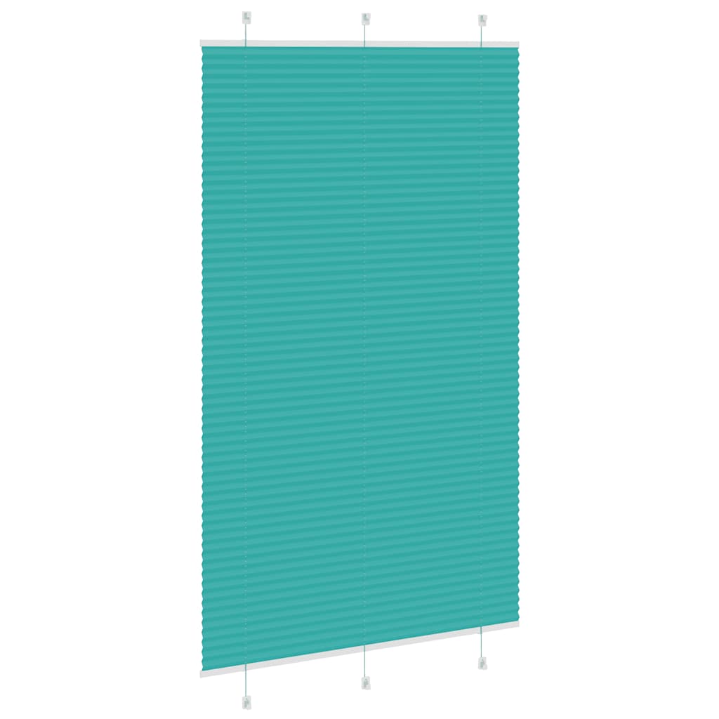 vidaXL Roleta plisowana Zielony Benzyna 120x200cm Szerokość tkaniny