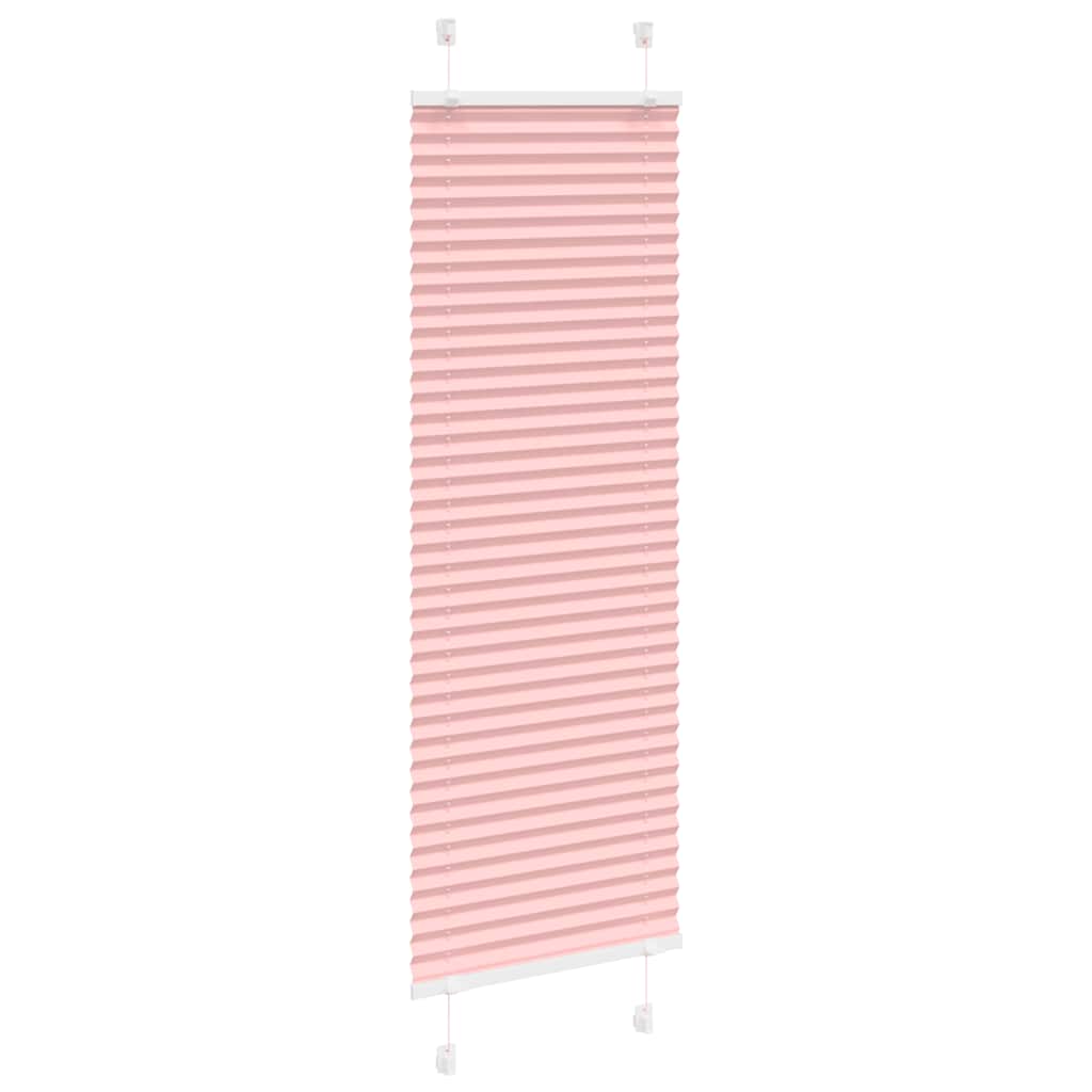 vidaXL Roleta plisowana różowa 40x100 cm Szerokość tkaniny 39,4cm