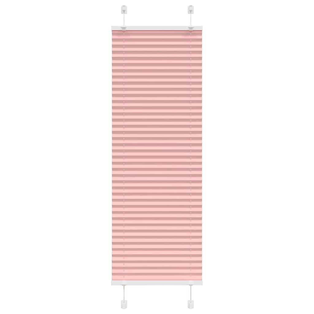 vidaXL Roleta plisowana różowa 45x100 cm Szerokość tkaniny 44,4cm