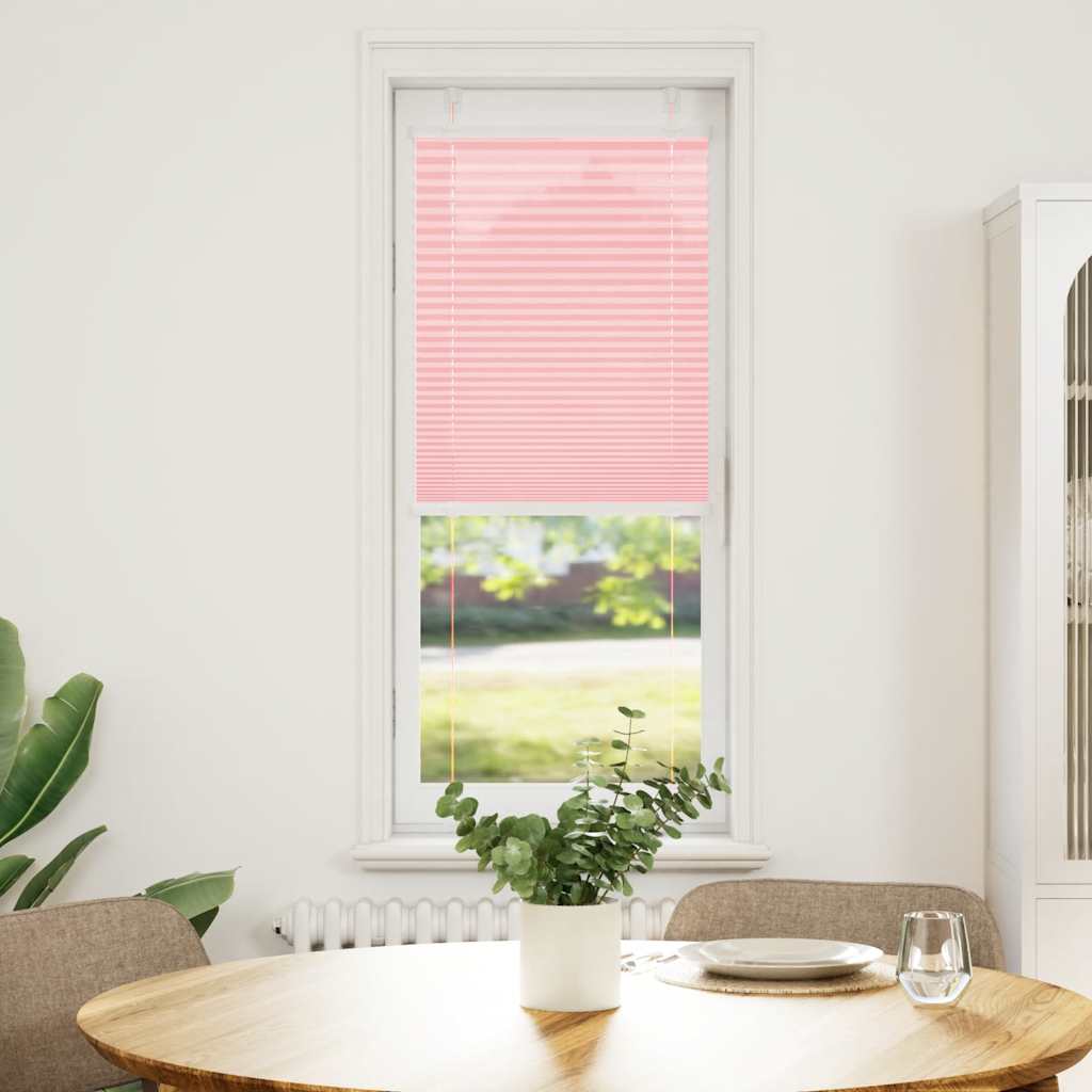 vidaXL Roleta plisowana różowa 45x100 cm Szerokość tkaniny 44,4cm