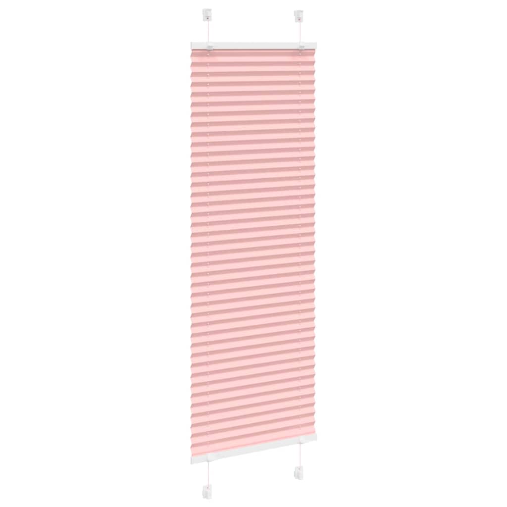 vidaXL Roleta plisowana różowa 45x100 cm Szerokość tkaniny 44,4cm