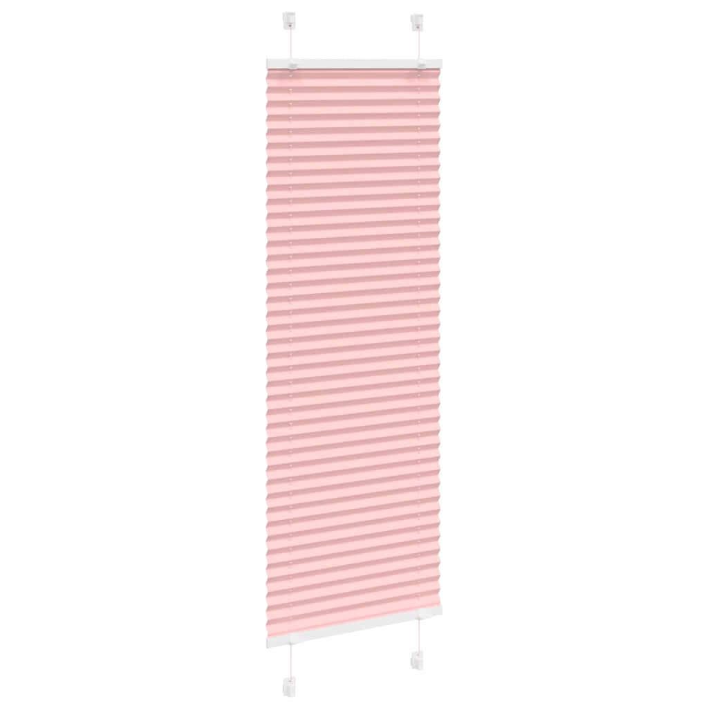 vidaXL Roleta plisowana różowa 50x100 cm Szerokość tkaniny 49,4cm