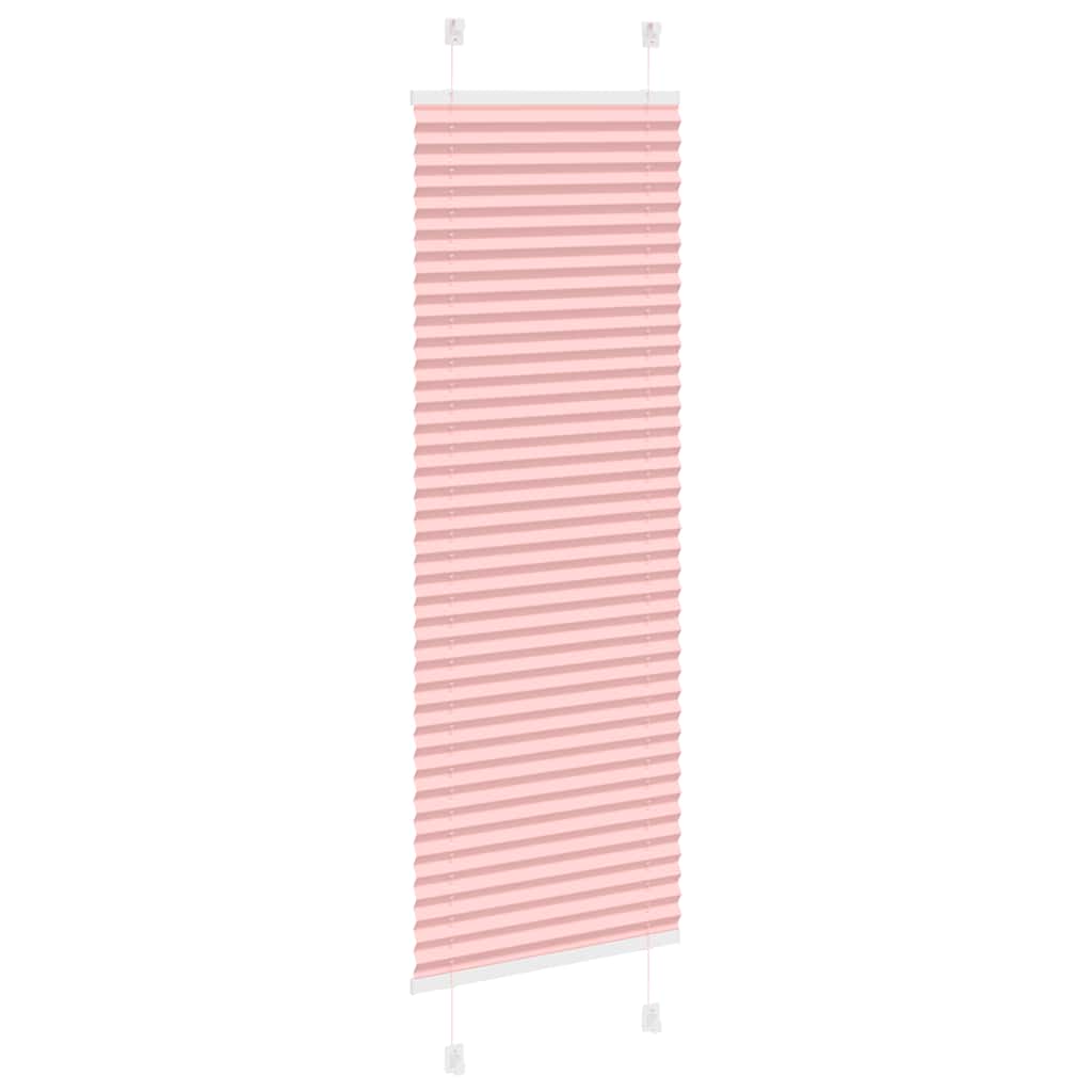vidaXL Roleta plisowana różowa 50x100 cm Szerokość tkaniny 49,4cm