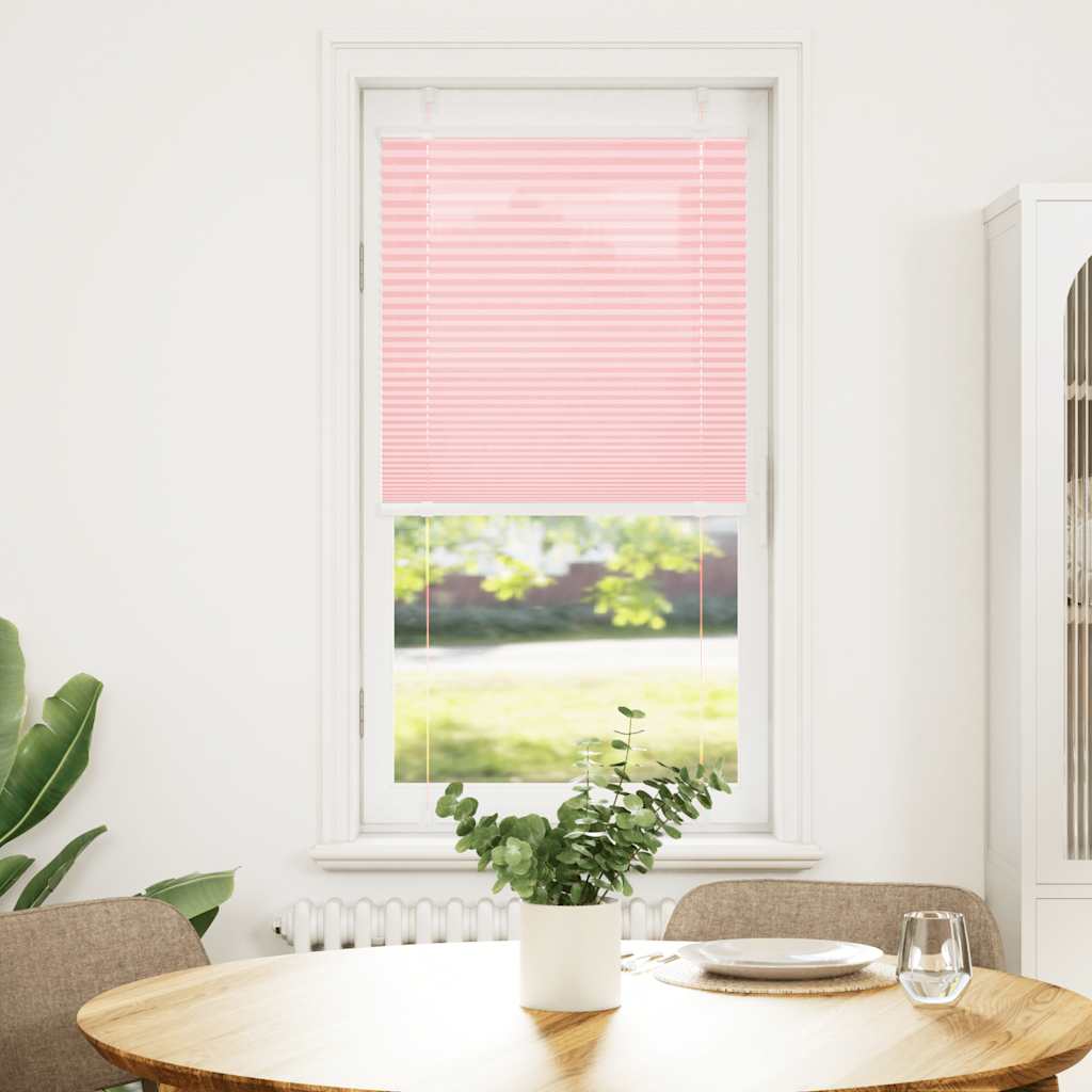 vidaXL Roleta plisowana różowa 60x100 cm Szerokość tkaniny 59,4cm