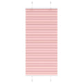 vidaXL Roleta plisowana różowa 65x100 cm Szerokość tkaniny 64,4cm