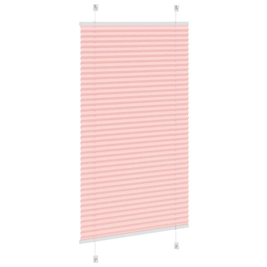 vidaXL Roleta plisowana różowa 70x100 cm Szerokość tkaniny 69,4 cm