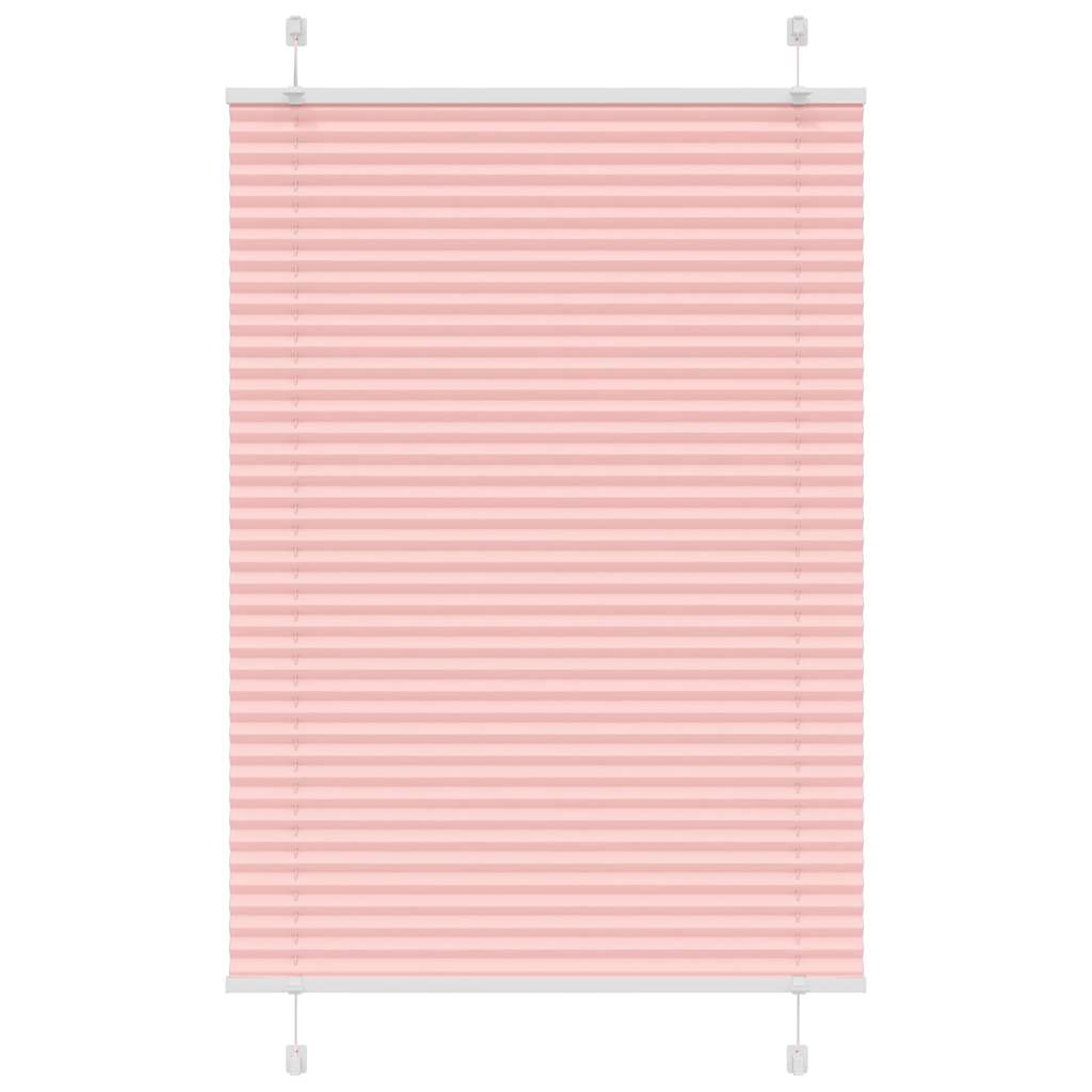 vidaXL Roleta plisowana różowa 85x100 cm Szerokość tkaniny 84,4 cm