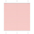 vidaXL Roleta plisowana różowa 115x100 cm Szerokość tkaniny 114,4 cm