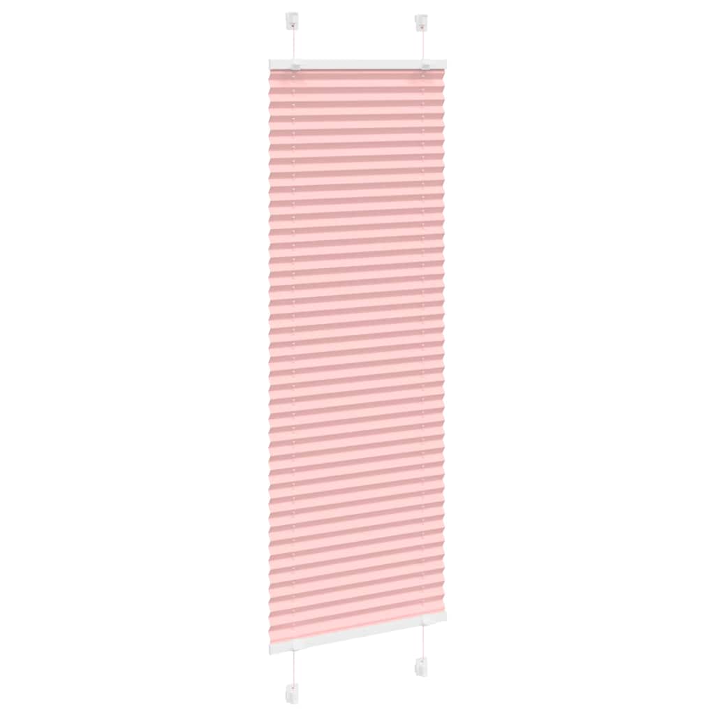 vidaXL Roleta plisowana różowa 40x150 cm Szerokość tkaniny 39,4cm