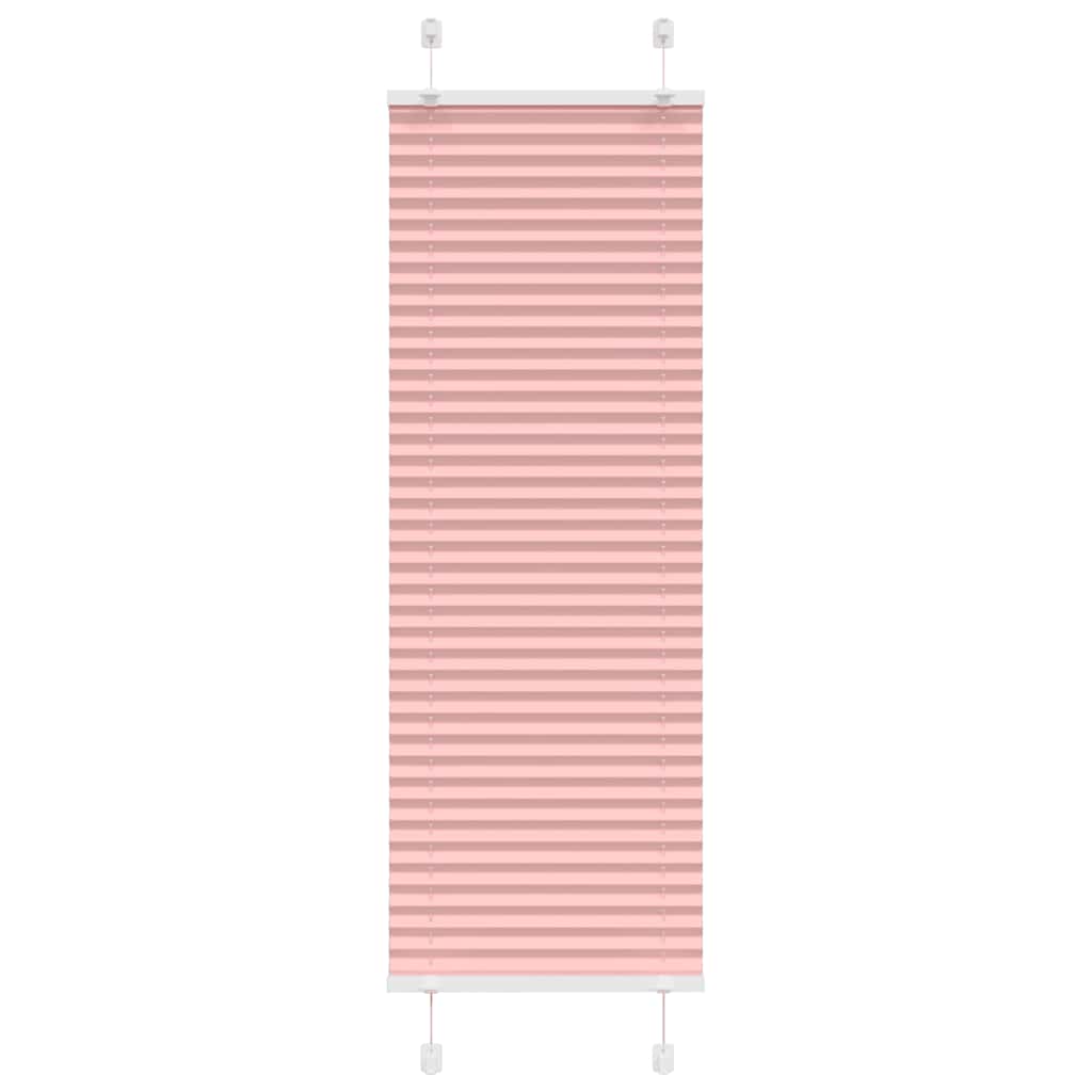 vidaXL Roleta plisowana różowa 45x150 cm Szerokość tkaniny 44,4cm