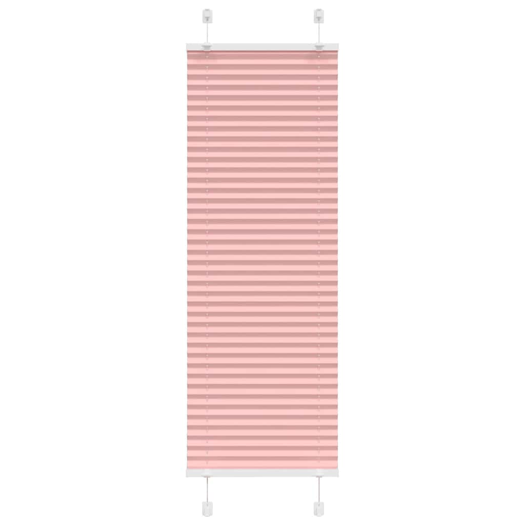 vidaXL Roleta plisowana różowa 50x150 cm Szerokość tkaniny 49,4cm