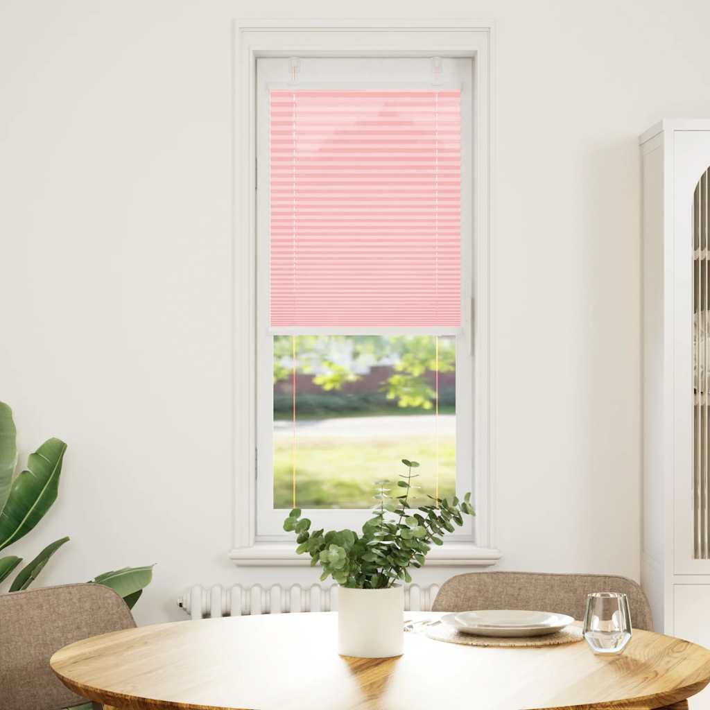 vidaXL Roleta plisowana różowa 50x150 cm Szerokość tkaniny 49,4cm
