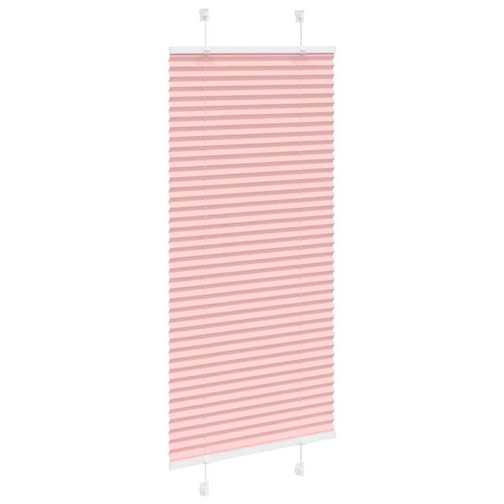 vidaXL Roleta plisowana różowa 55x150 cm Szerokość tkaniny 54,4cm