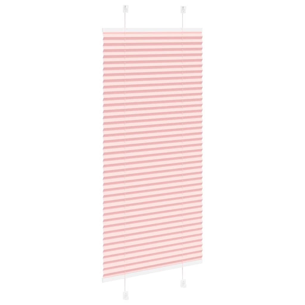 vidaXL Roleta plisowana różowa 55x150 cm Szerokość tkaniny 54,4cm
