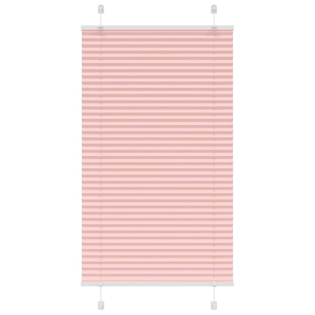 vidaXL Roleta plisowana różowa 80x150 cm Szerokość tkaniny 79,4 cm