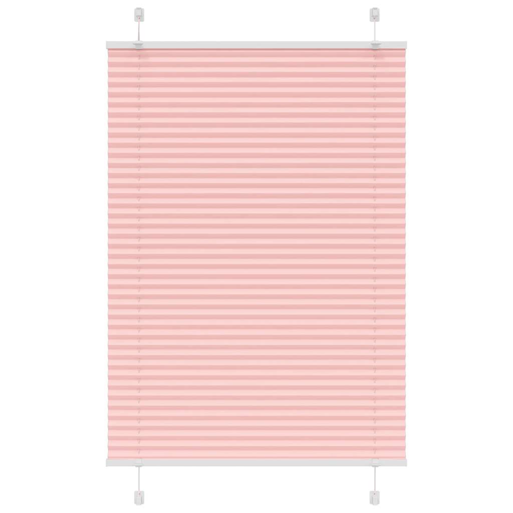 vidaXL Roleta plisowana różowa 90x150 cm Szerokość tkaniny 89,4 cm
