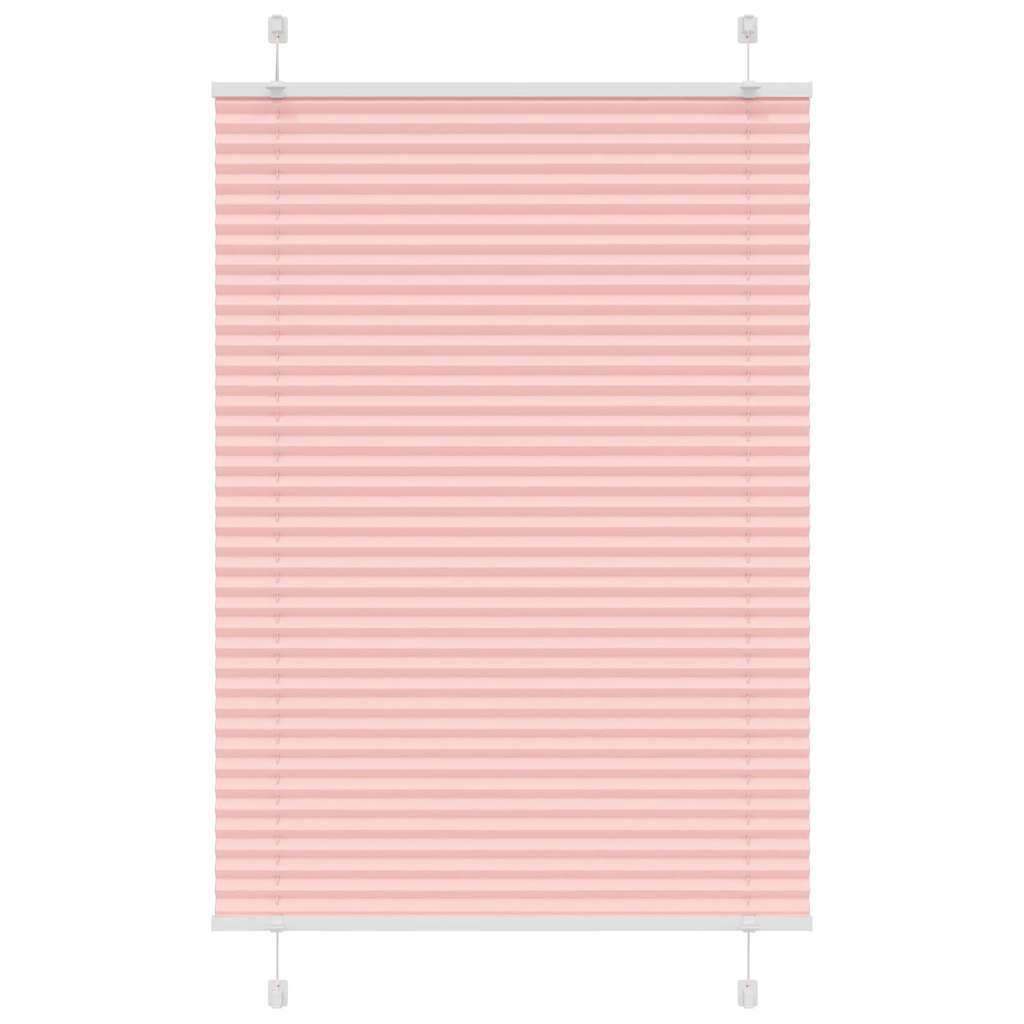 vidaXL Roleta plisowana różowa 95x150 cm Szerokość tkaniny 94,4 cm