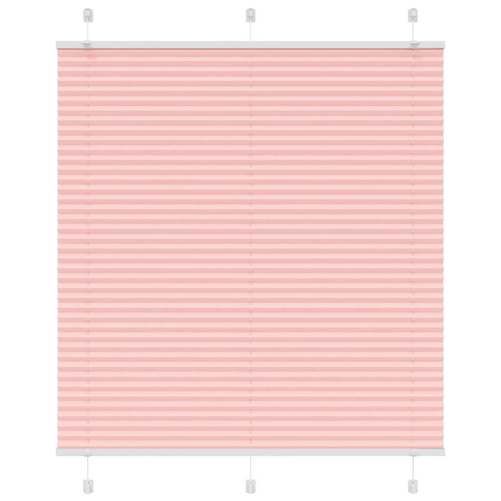 vidaXL Roleta plisowana różowa 120x150 cm Szerokość tkaniny 119,4 cm