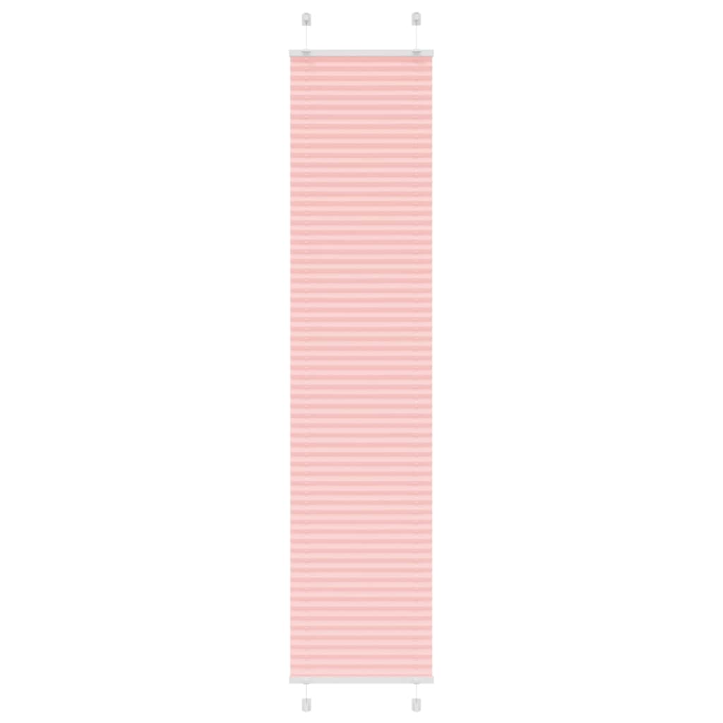 vidaXL Roleta plisowana różowa 45x200 cm Szerokość tkaniny 44,4cm