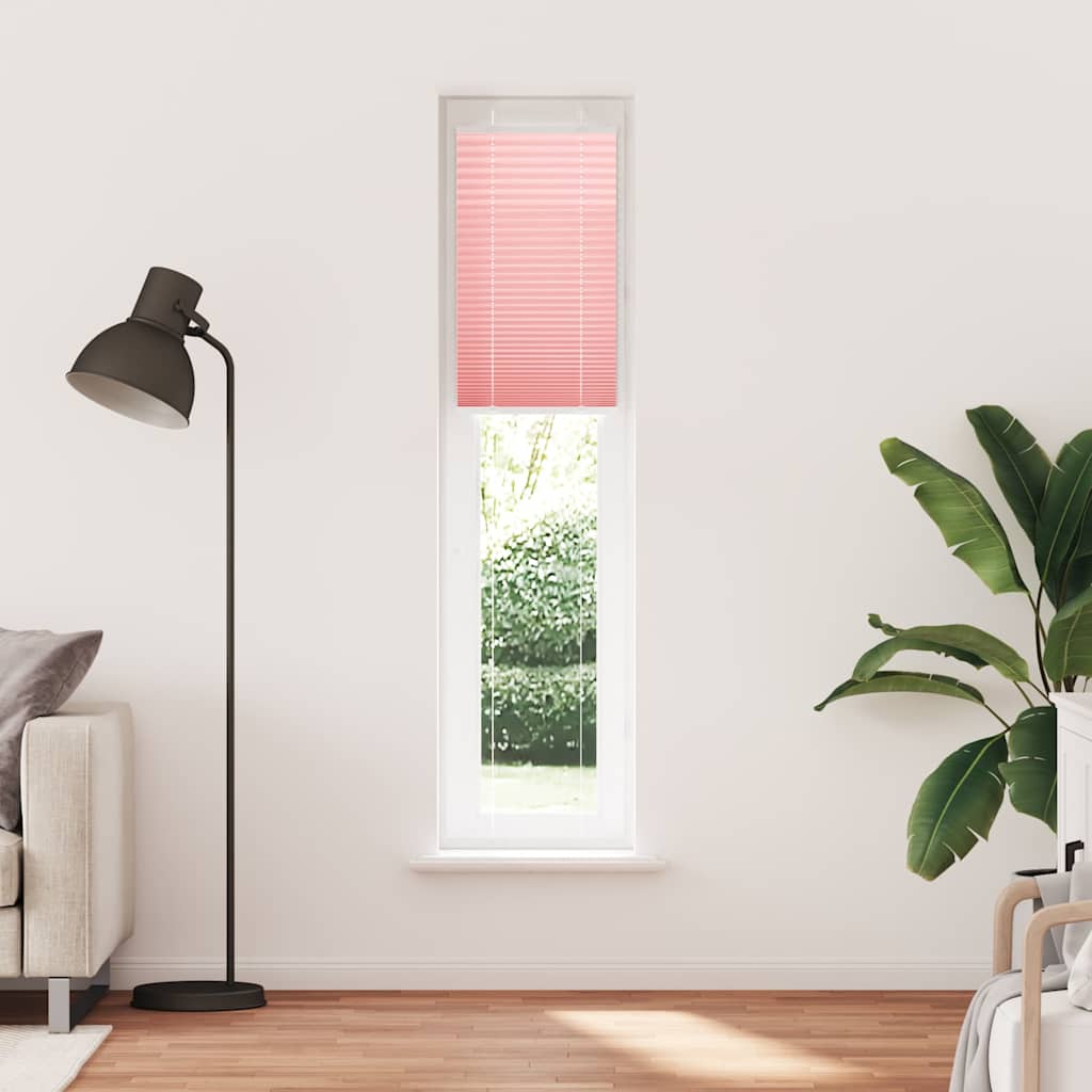 vidaXL Roleta plisowana różowa 45x200 cm Szerokość tkaniny 44,4cm