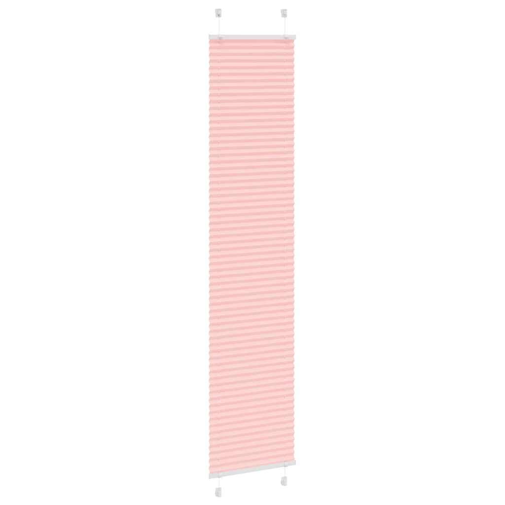 vidaXL Roleta plisowana różowa 45x200 cm Szerokość tkaniny 44,4cm