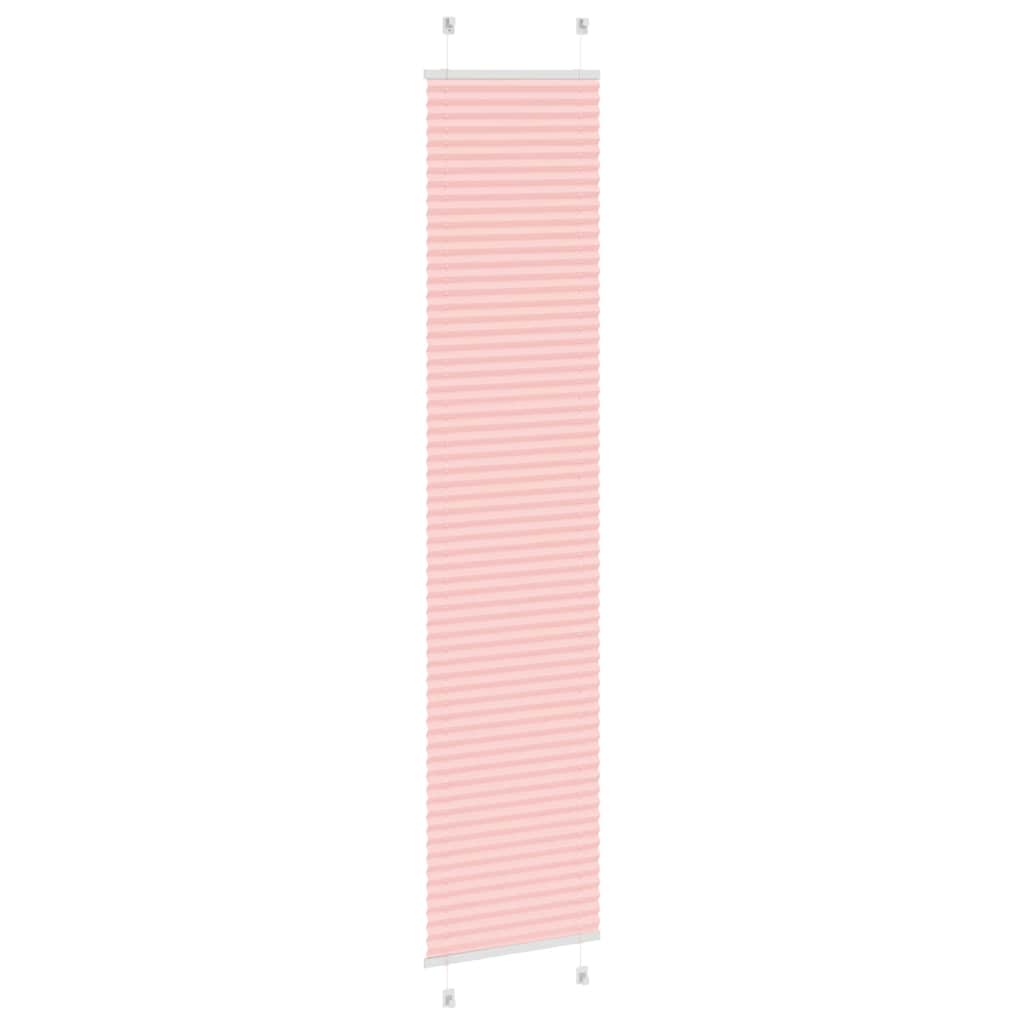 vidaXL Roleta plisowana różowa 45x200 cm Szerokość tkaniny 44,4cm