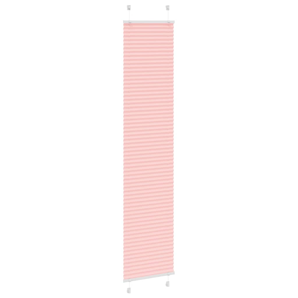 vidaXL Roleta plisowana różowa 50x200 cm Szerokość tkaniny 49,4cm