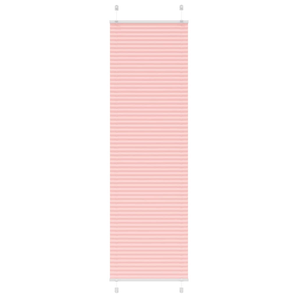 vidaXL Roleta plisowana różowa 55x200 cm Szerokość tkaniny 54,4cm