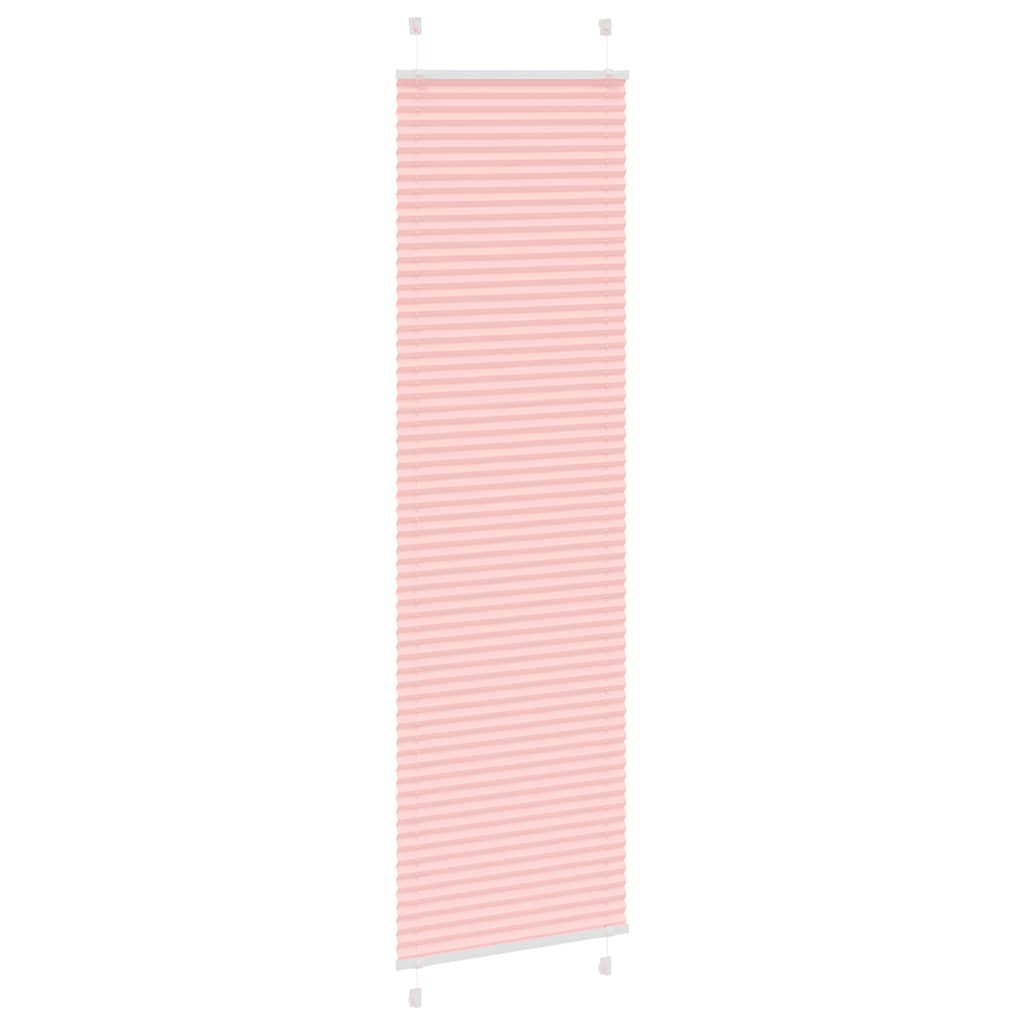 vidaXL Roleta plisowana różowa 55x200 cm Szerokość tkaniny 54,4cm