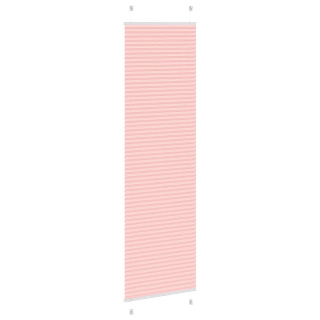 vidaXL Roleta plisowana różowa 55x200 cm Szerokość tkaniny 54,4cm